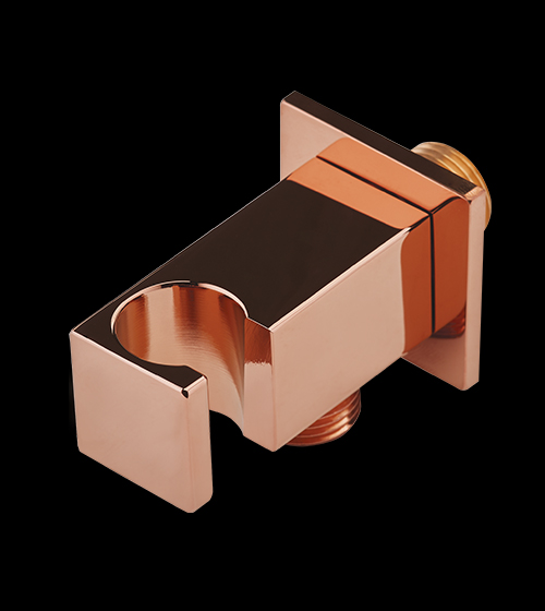 Rose Gold Brass Wall Outlet within-built Hook(SquareBody) – Aquant India